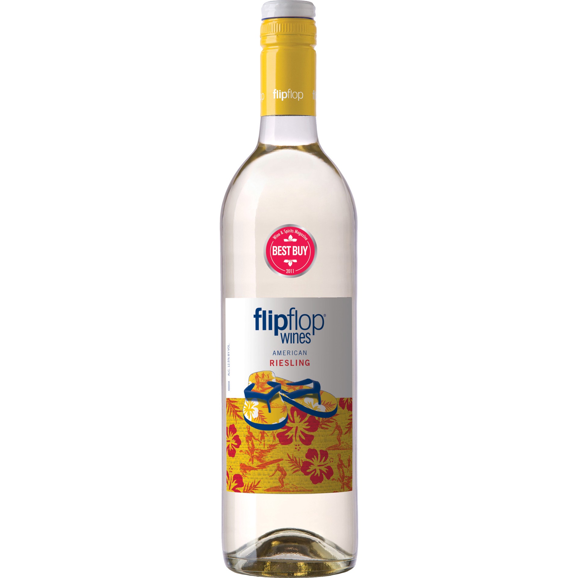 slide 1 of 2, flipflop Reisling White Wine - 750ml, American, 750 ml