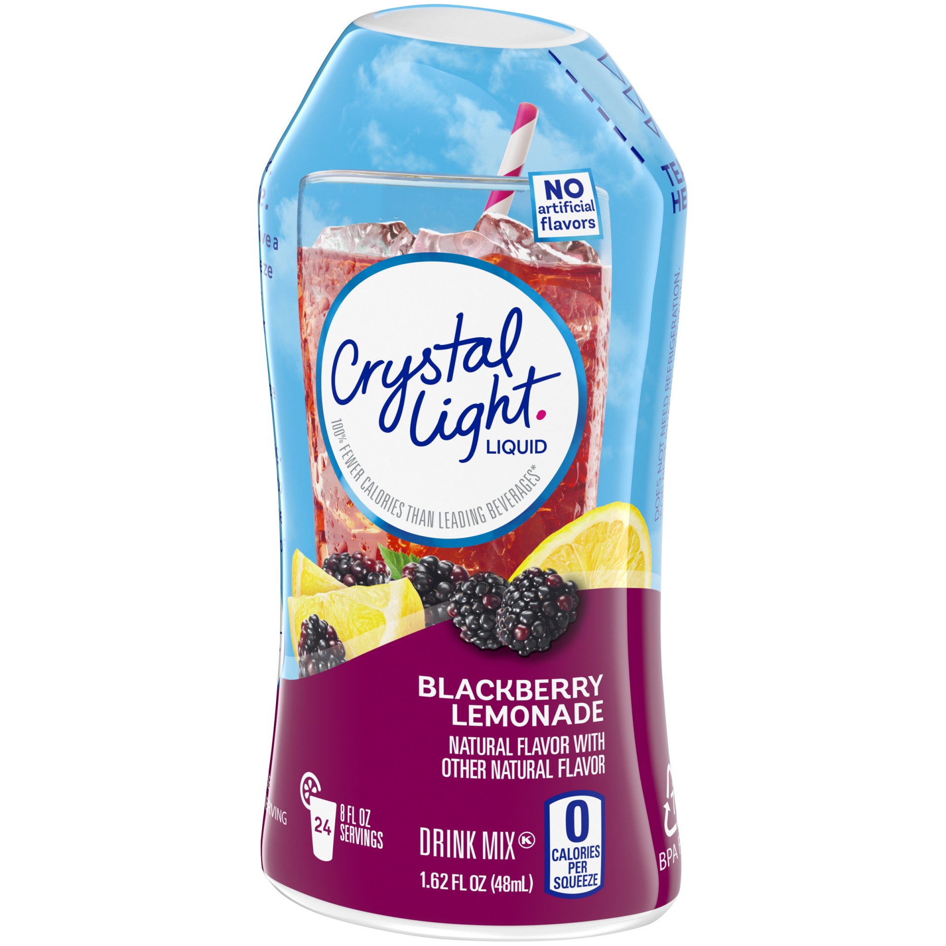 slide 8 of 11, Crystal Light Liquid Blackberry Lemonade Naturally Flavored Drink Mix, 1.62 fl oz