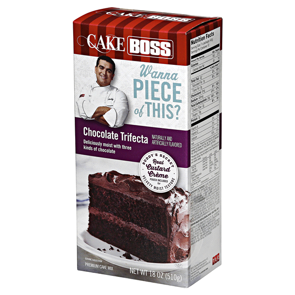 slide 1 of 4, Cake Boss Chocolate Trifecta Cake Mix, 18 oz
