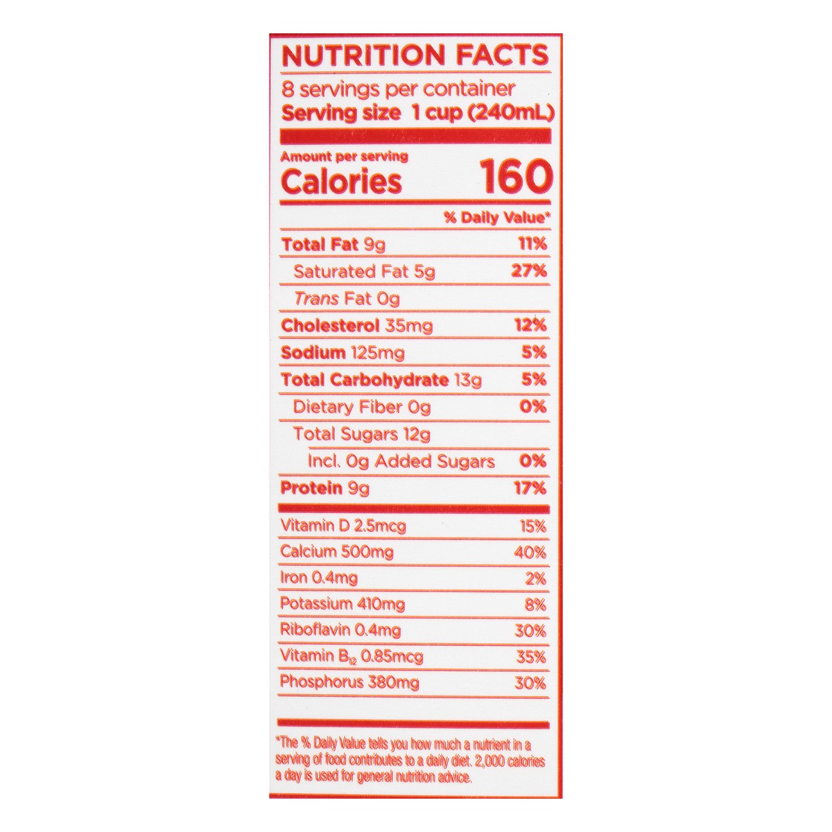 slide 11 of 12, Lactaid Whole Milk Calcium Enriched, 64oz, 1/2 gal