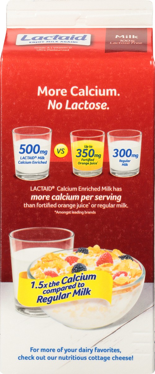 slide 7 of 12, Lactaid Whole Milk Calcium Enriched, 64oz, 1/2 gal