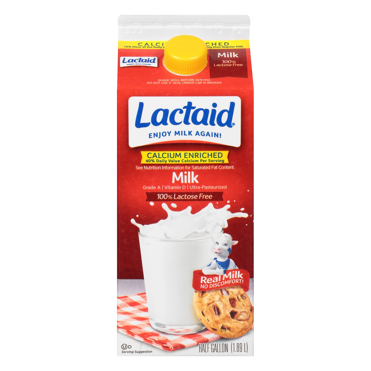 slide 8 of 12, Lactaid Whole Milk Calcium Enriched, 64oz, 1/2 gal