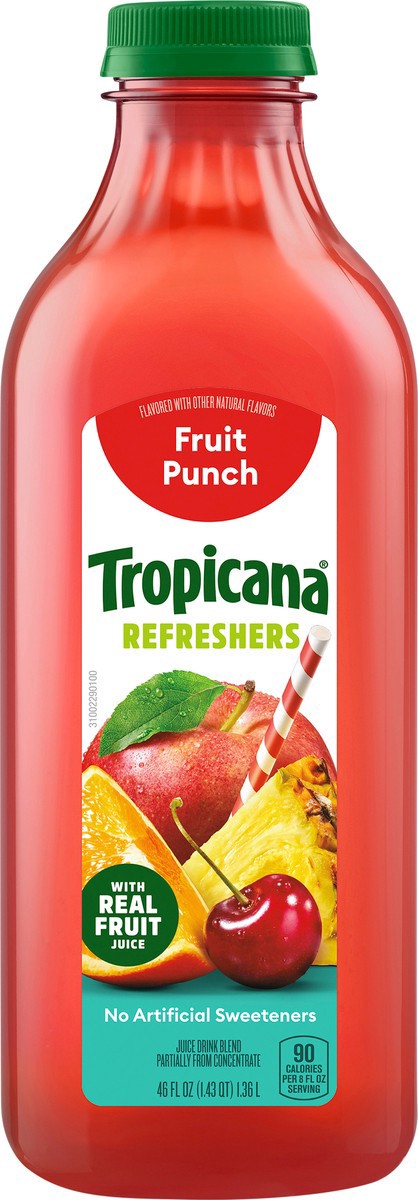 slide 4 of 11, Tropicana Refreshers - Fruit Punch, 46 fl oz