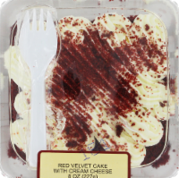 slide 1 of 1, Bakery Fresh Goodness Individual Red Velvet Cake With Cream Cheese Icing Slice, 8 oz