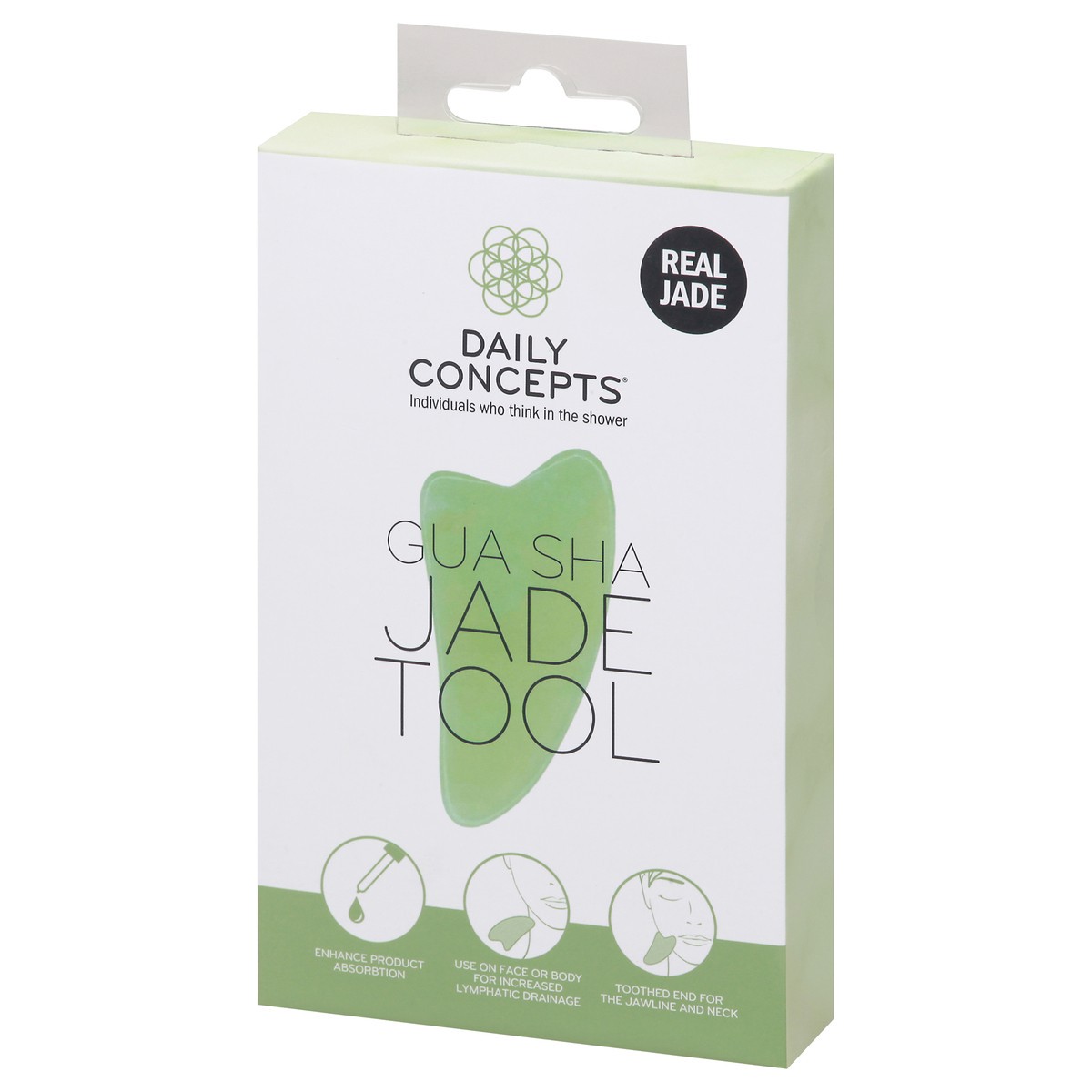 slide 2 of 9, Daily Concepts Gua Sha Jade Tool 1 ea, 1 ct