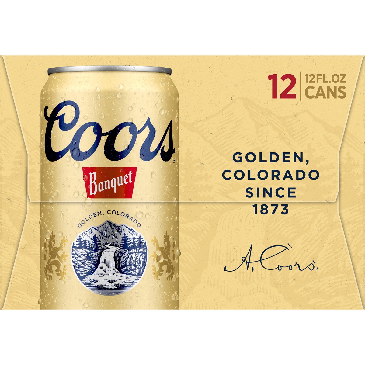 slide 3 of 9, Coors Banquet Lager Beer, 5% ABV, 12-pack, 12-oz beer cans, 12 ct; 12 fl oz