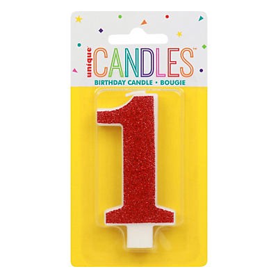 slide 1 of 1, Unique Industries Birthday Candle, 1 ct