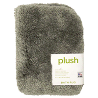 slide 2 of 5, Mohawk Plush Bath Rug, Pewter, 17 in x 24 in