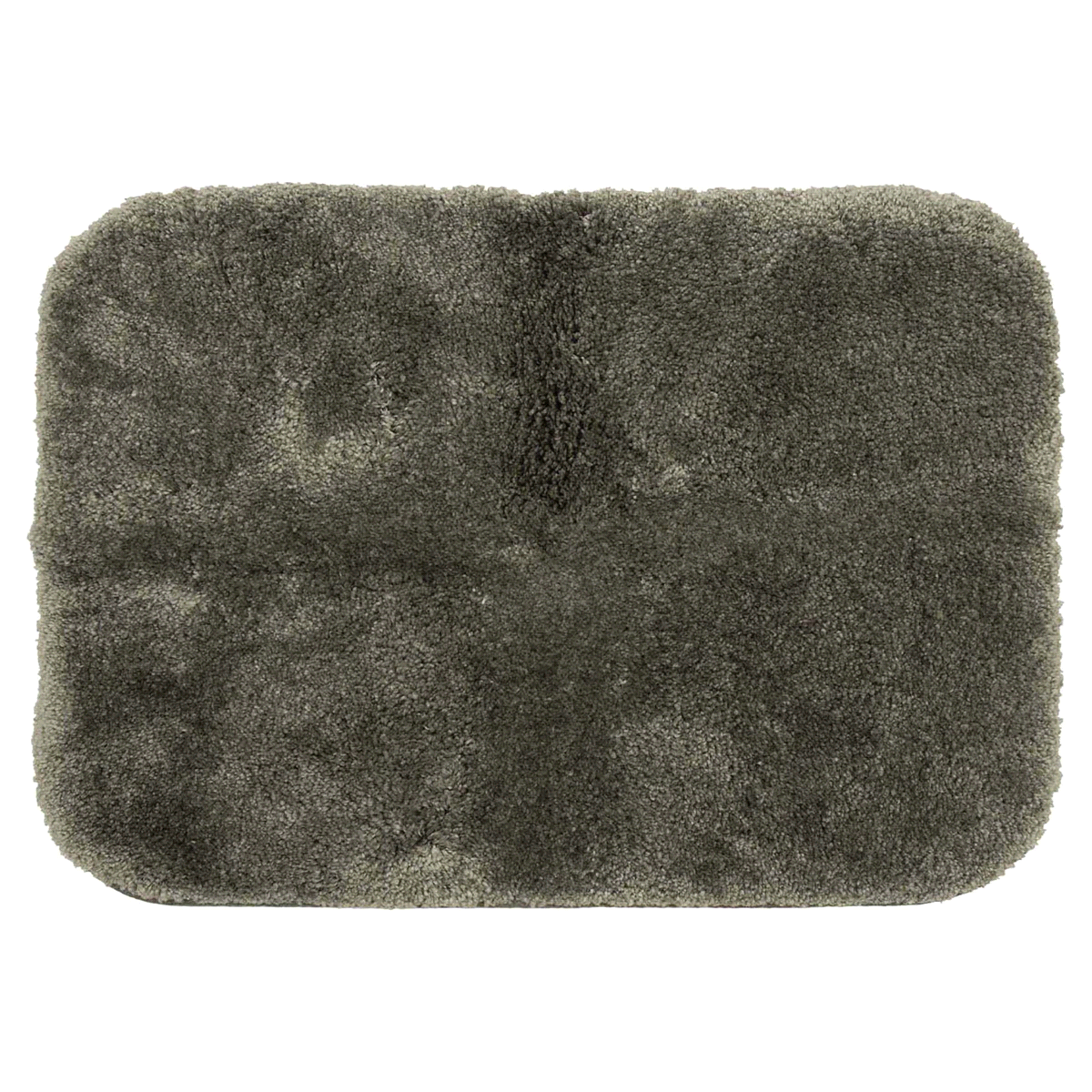 slide 1 of 5, Mohawk Plush Bath Rug, Pewter, 17 in x 24 in