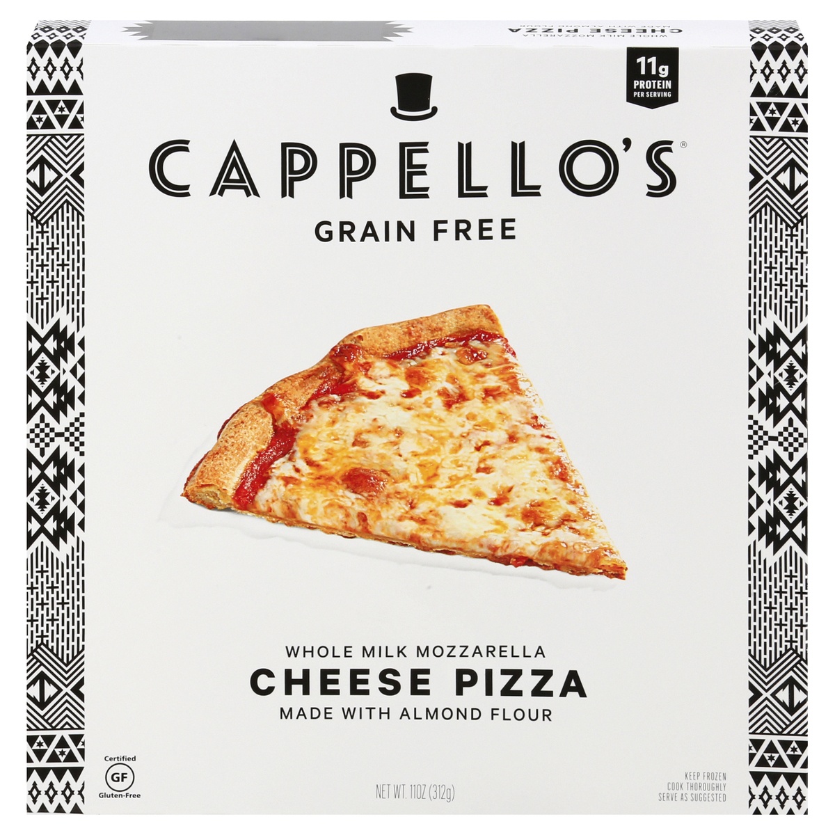 slide 1 of 12, Cappello's Cheese Pizza, 11 oz