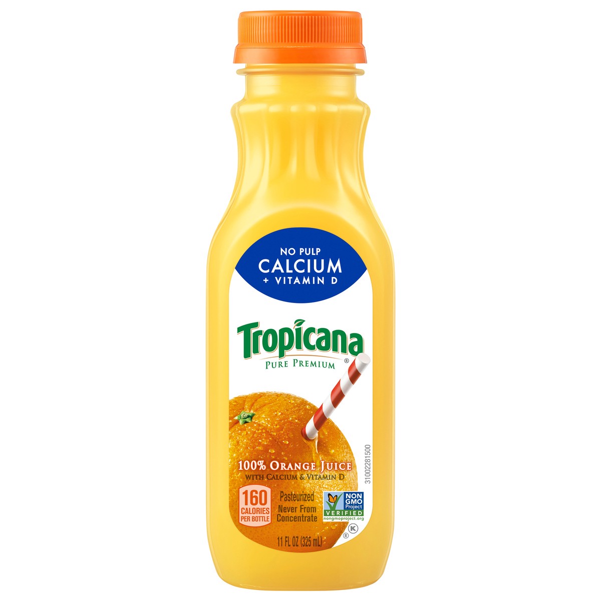 slide 7 of 12, No Pulp 100% Orange Juice, 11 fl oz