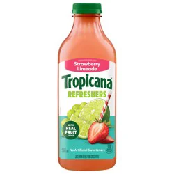 Tropicana Refreshers Strawberry Limeade Juice Drink With Real Fruit Juice - 46 fl oz