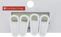 Everyday Living Universal Hanger Clips - White