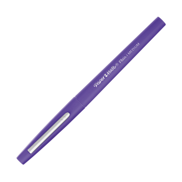 slide 1 of 3, Paper Mate Flair Candy Pop Felt Tip Pen, Medium Point, 0.7 Mm, Grape Gumdrop Barrel, Grape Gumdrop Ink, 1 ct
