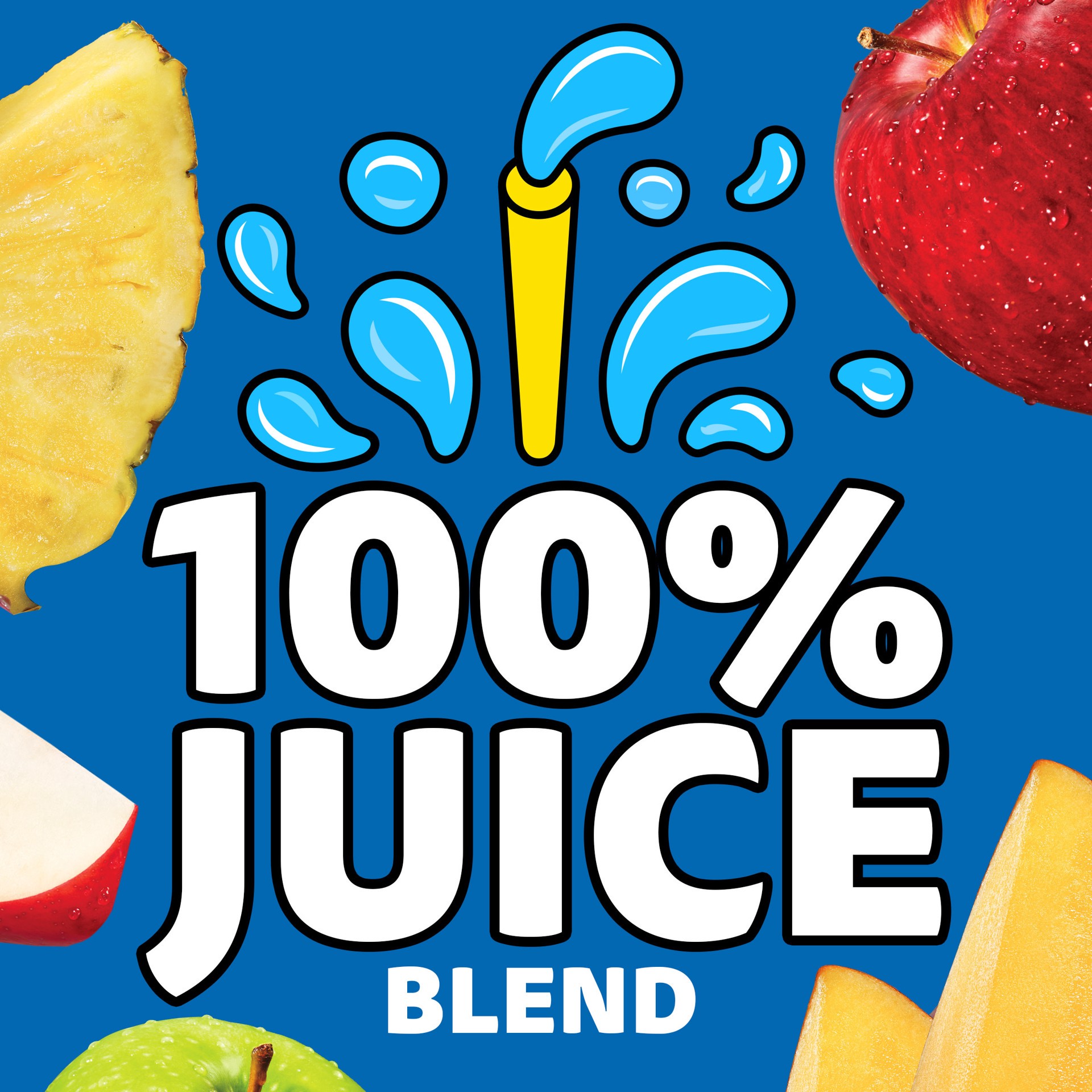 slide 3 of 5, Capri Sun Mango Pineapple Flavored 100% Juice Blend from Concentrate with Added Ingredients and Other Natural Flavor, 10 ct Box, 6 fl oz Pouches, 10 ct