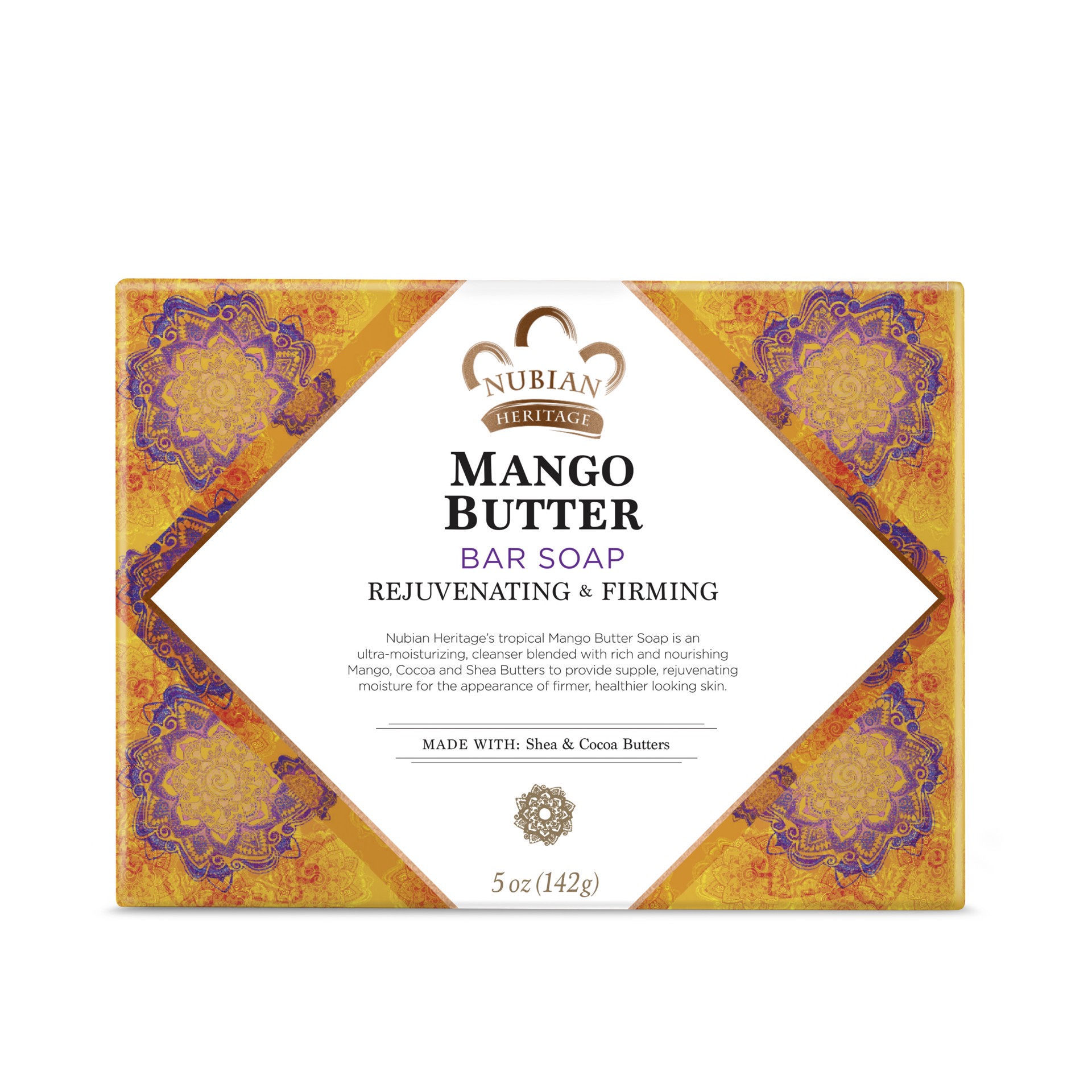 slide 1 of 1, Nubian Heritage Mango Butter Bar Soap, 5 oz