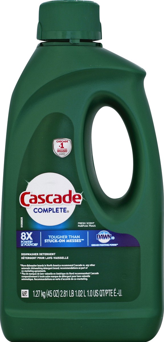 slide 2 of 2, Cascade Dishwasher Detergent 45 oz, 45 fl oz