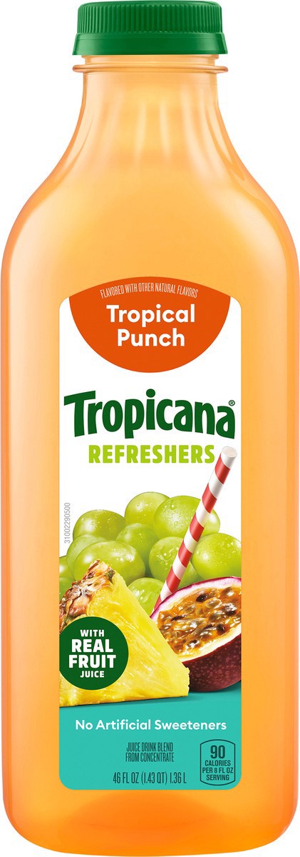 slide 4 of 12, Tropicana Premium Drinks, Tropical Punch, 46 Fl Oz Bottle, 46 fl oz