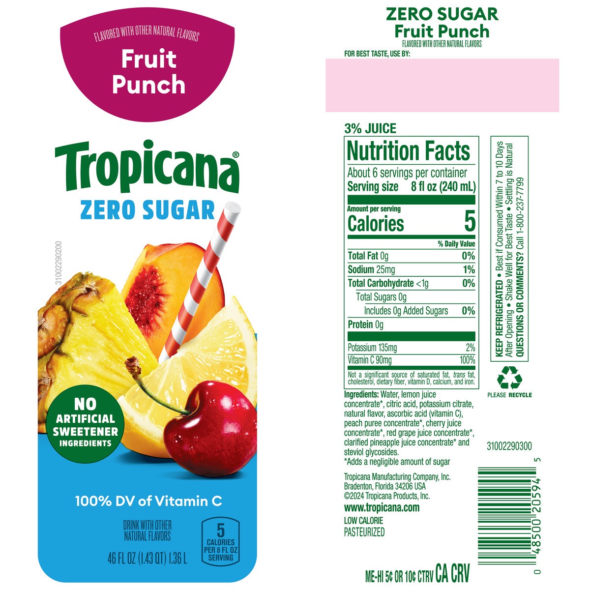 slide 6 of 12, Refresher, 46 fl oz