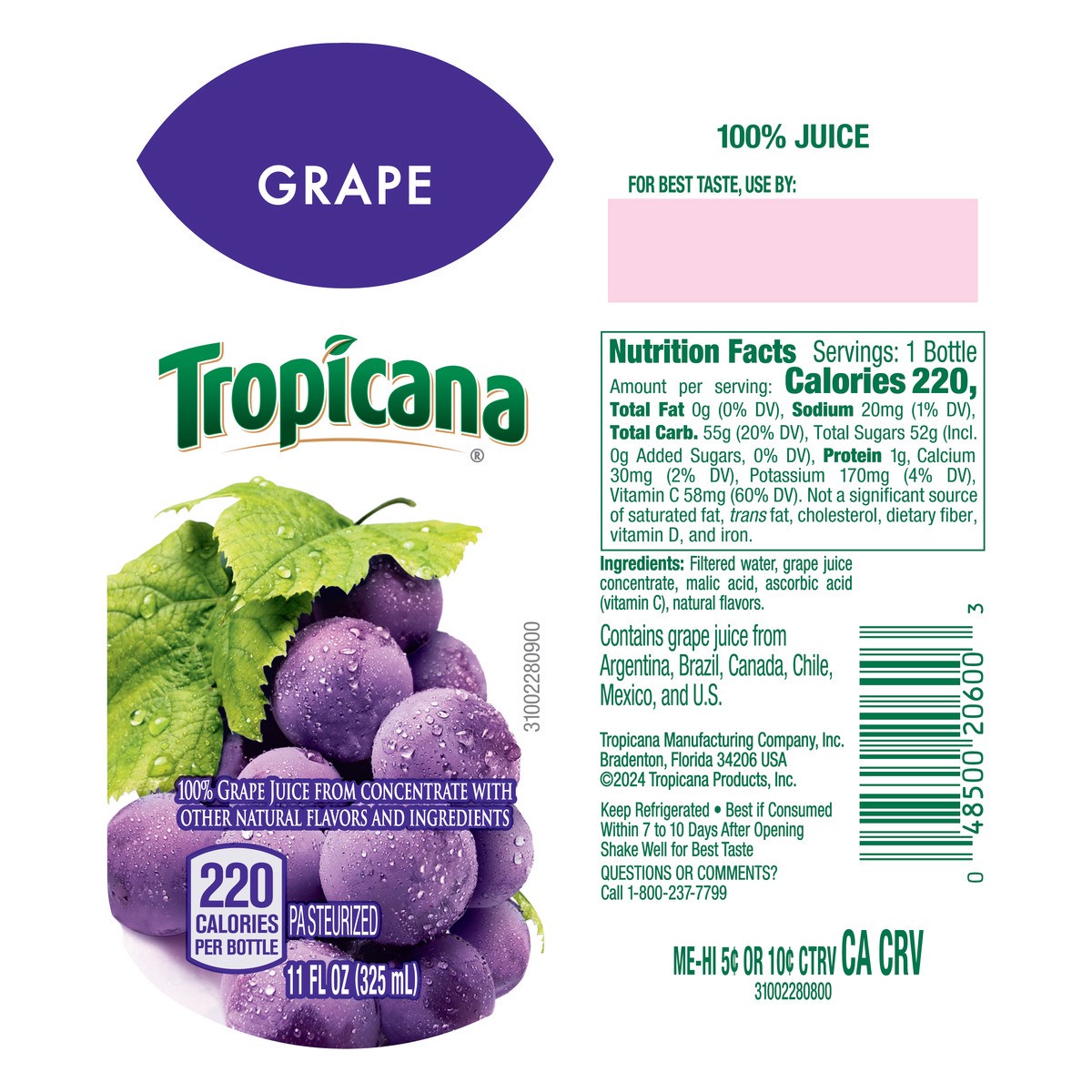 slide 11 of 11, Grape Juice - 11 fl oz, 11 fl oz