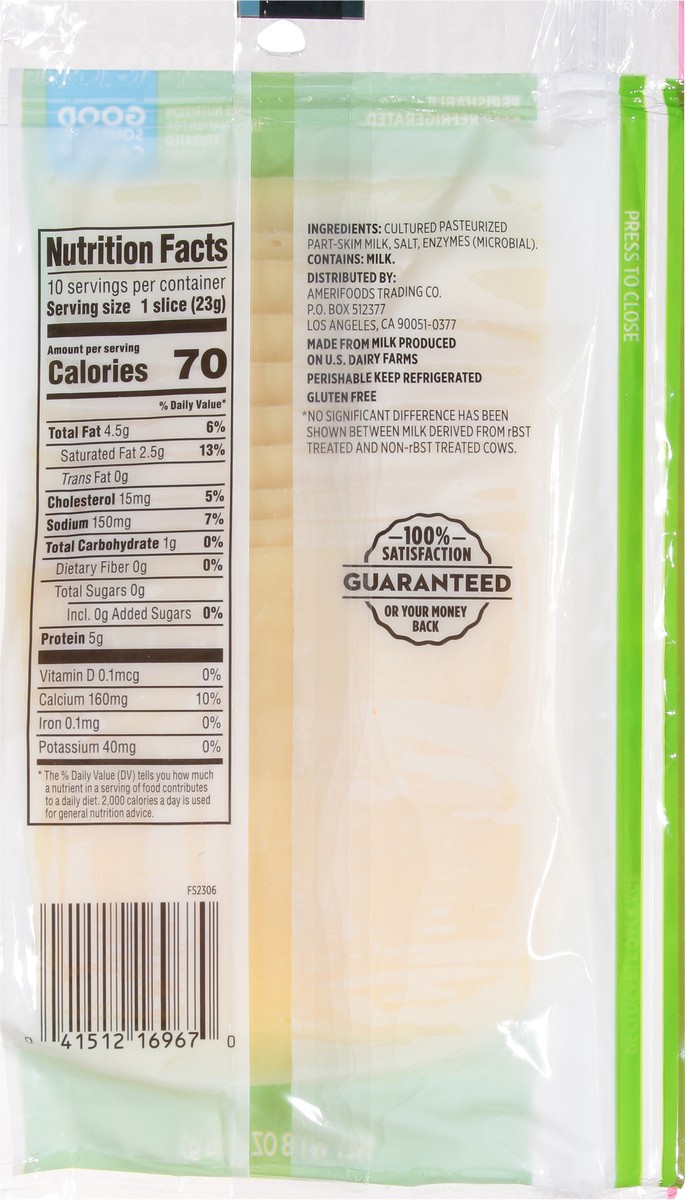 slide 9 of 13, First Street Sliced Mozzarella Cheese - 8 oz, 8 oz