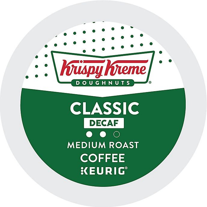 slide 1 of 7, Krispy Kreme K-Cup Pods Medium Roast Decaf Classic Coffee 24 ea Box, 24 ct