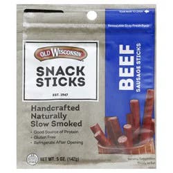 Old Wisconsin Beef Sausage Snack Sticks 5 oz. Pouch