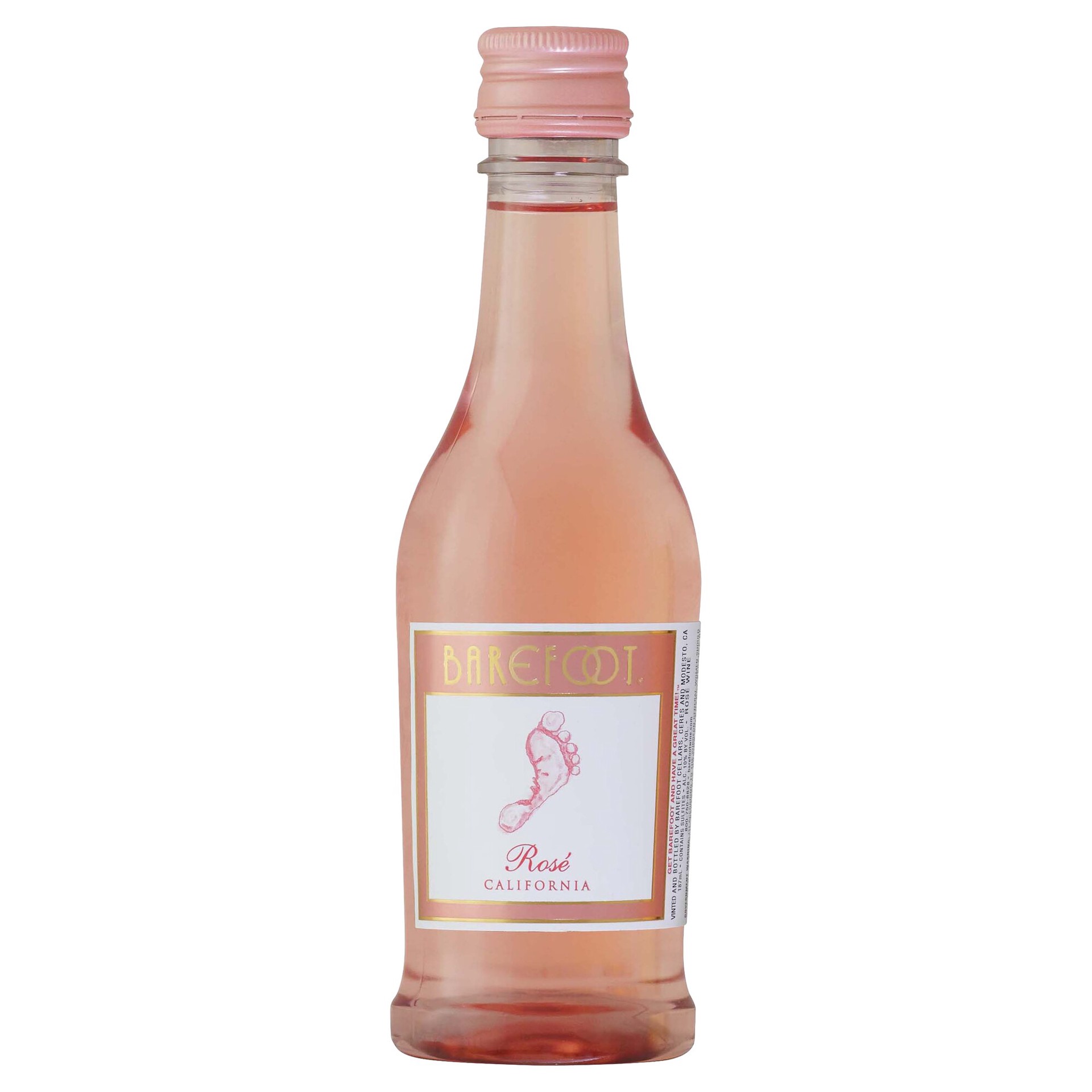 slide 1 of 1, Barefoot Cellars Rose Wine, Single Serve, 187 ml