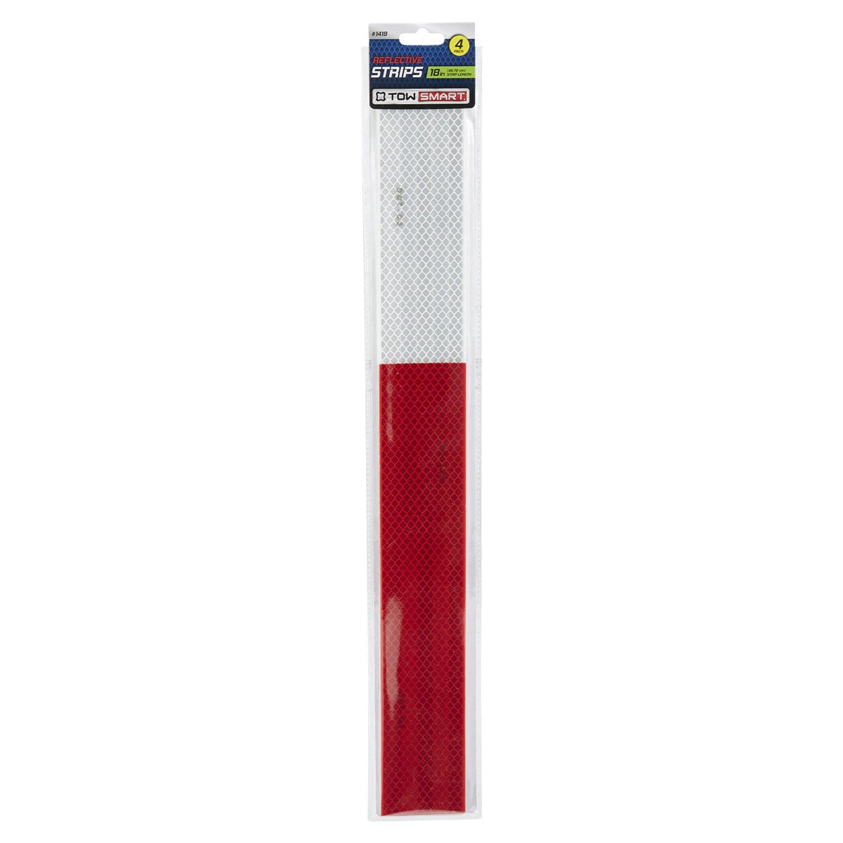 slide 1 of 29, TOWSMART 18" Reflective Strips Red, 4 ct