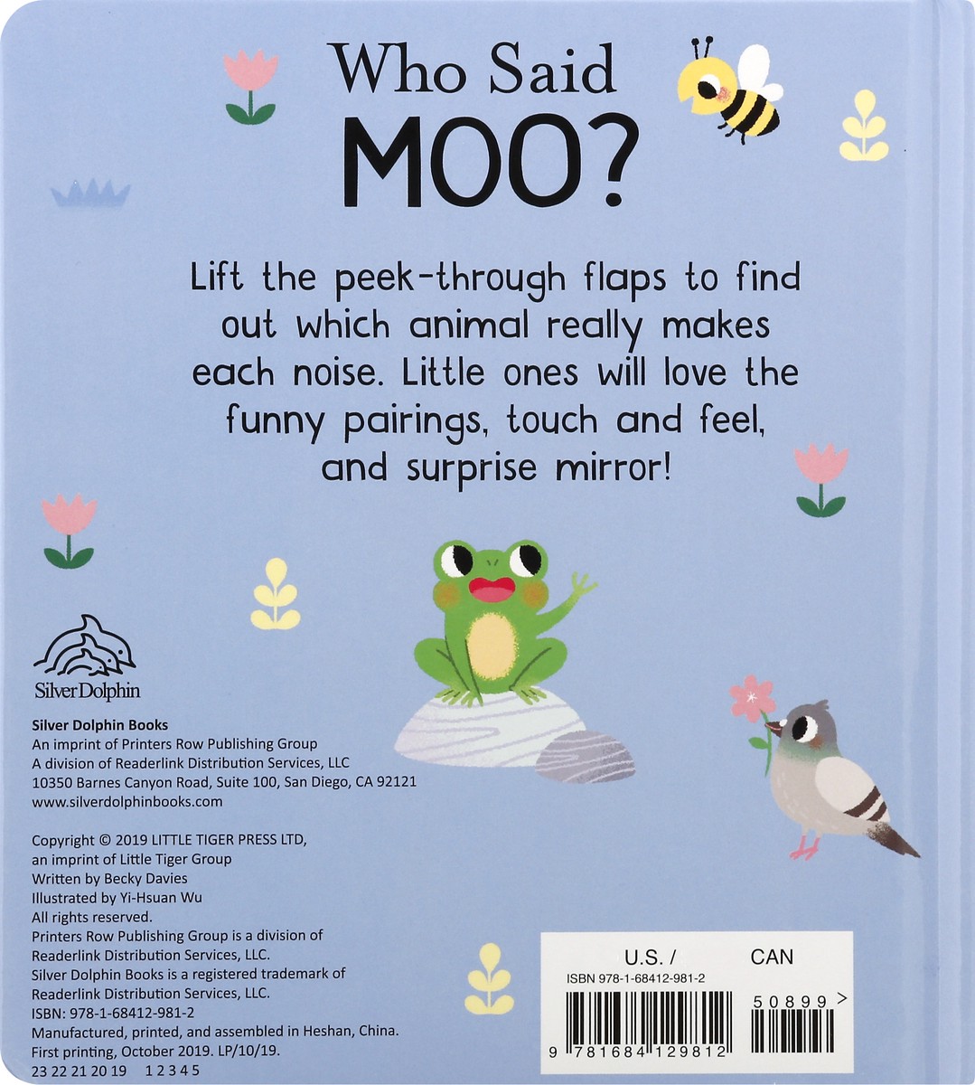 slide 9 of 11, Who Said Moo Book 1 ea, 1 ct