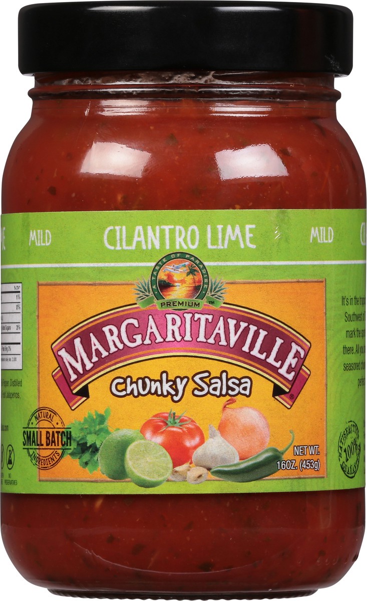 slide 7 of 9, Margaritaville Mild Chunky Cilantro Lime Salsa 16 oz, 16 oz