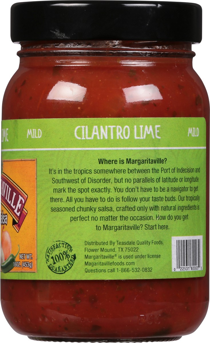 slide 8 of 9, Margaritaville Mild Chunky Cilantro Lime Salsa 16 oz, 16 oz