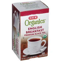 H-E-B Organics English Breakfast Black Tea Bags