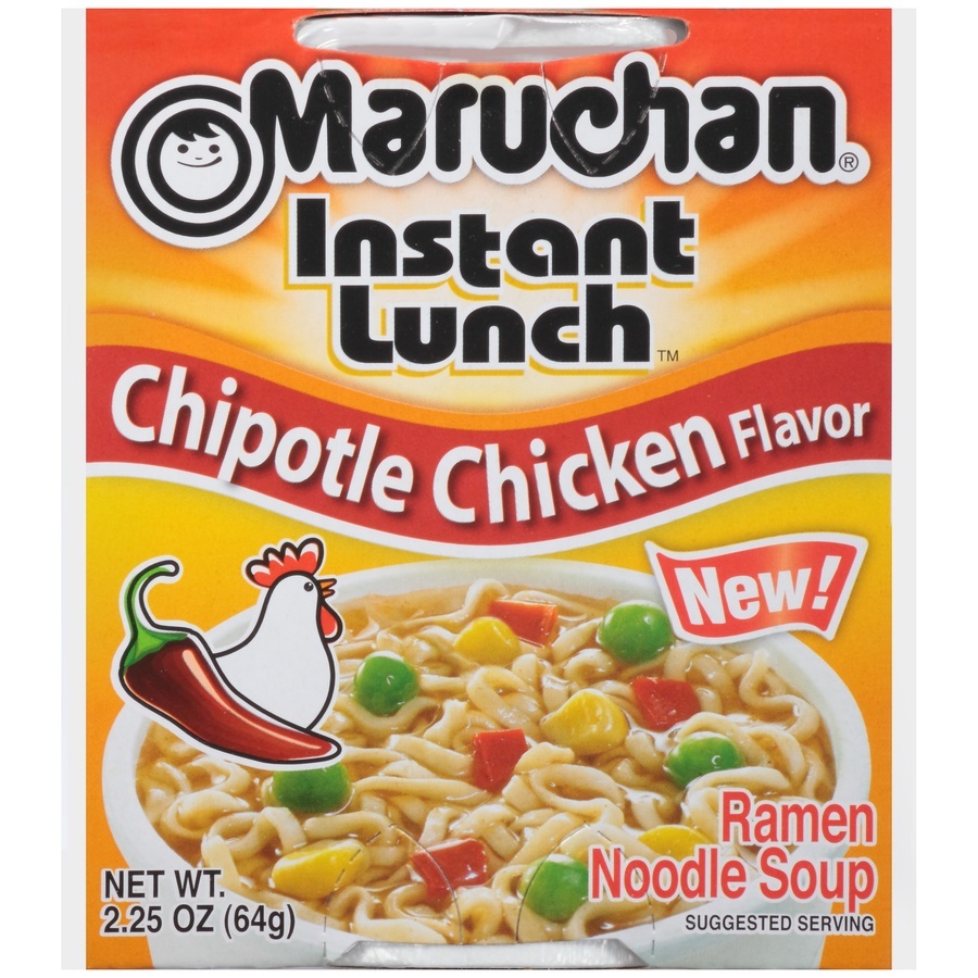 slide 1 of 8, Maruchan Instant Lunch Chipotle Chicken Flavor Ramen Noodle Soup, 2.25 oz