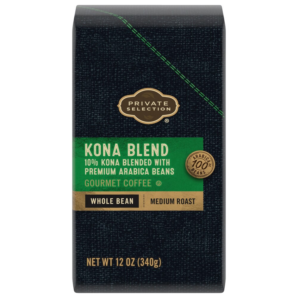 slide 4 of 4, Private Selection Kona Whole Bean Coffee - 12 oz, 12 oz