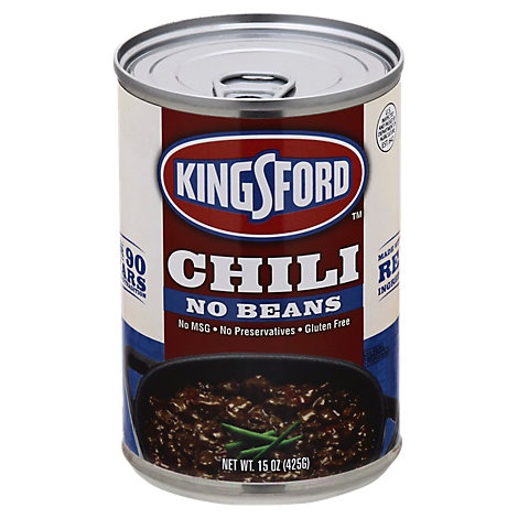 slide 1 of 1, Kingsford No Bean Chili, 16 oz