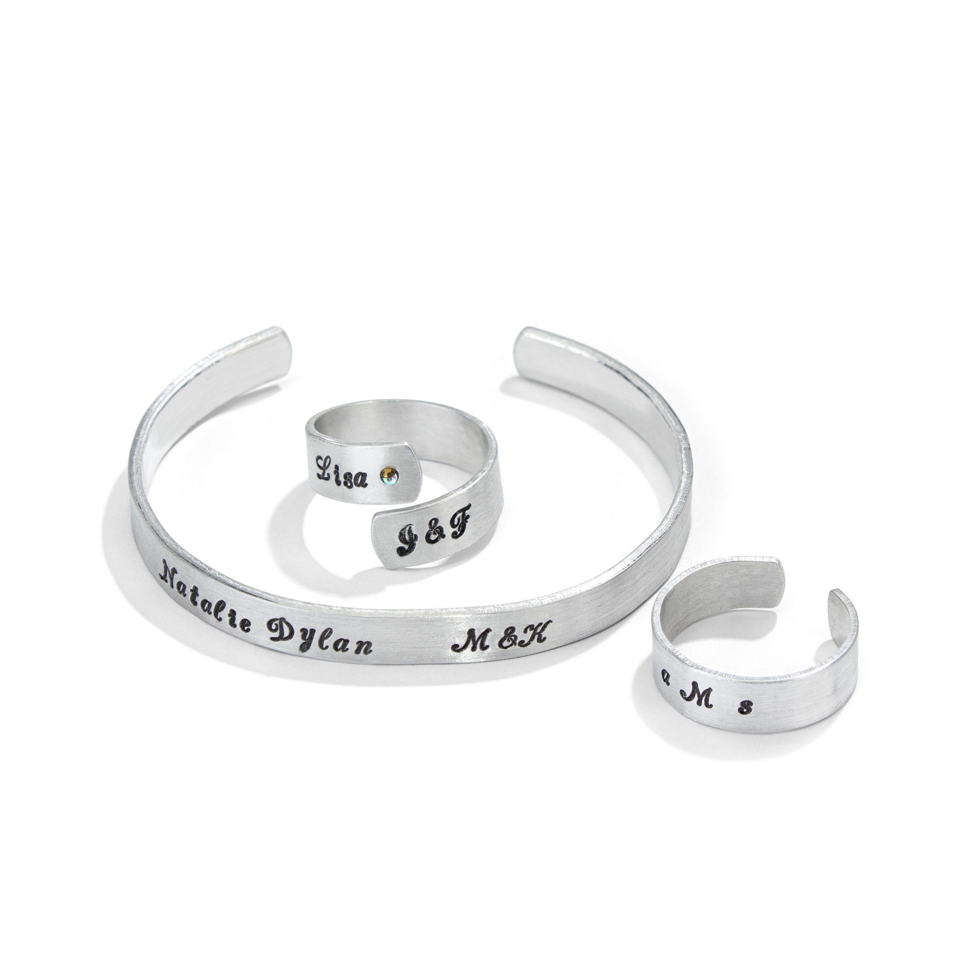 slide 4 of 5, Impressart 3mm Basic Script Uppercase Letter Stamps Set, 3 mm