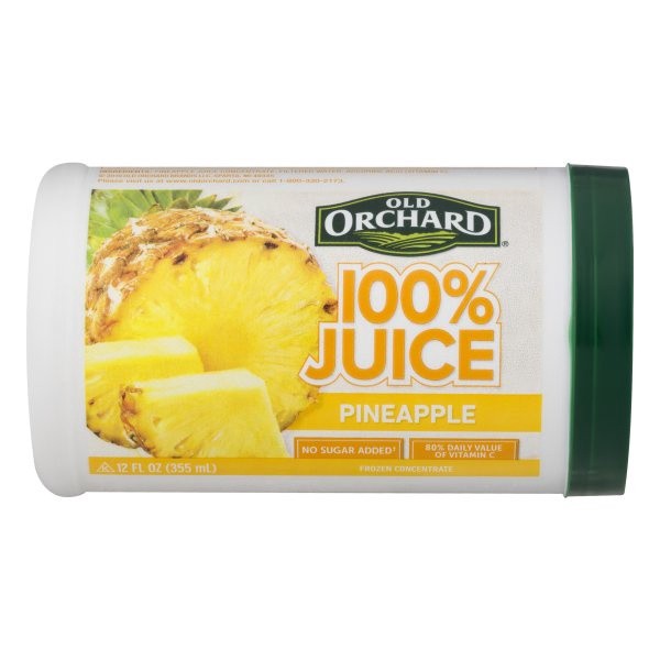 slide 1 of 8, Old Orchard Pineapple 100% Juice 12 oz, 12 oz