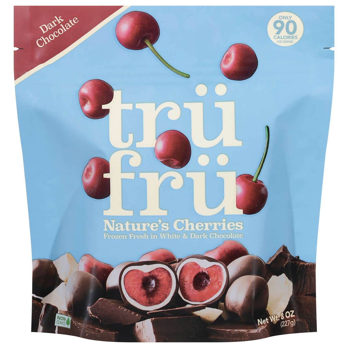 slide 3 of 13, Tru Fru Dark Chocolate Nature's Cherries 8 oz, 8 oz