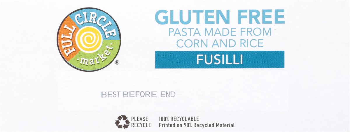 slide 2 of 9, Full Circle Market Gluten Free Fusilli 12 oz, 12 oz