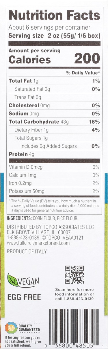 slide 6 of 9, Full Circle Market Gluten Free Fusilli 12 oz, 12 oz