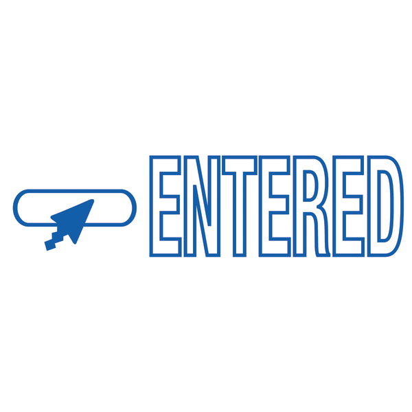 slide 2 of 4, ACCU-STAMP2 Blue Ink Entered Stamp, 1 ct