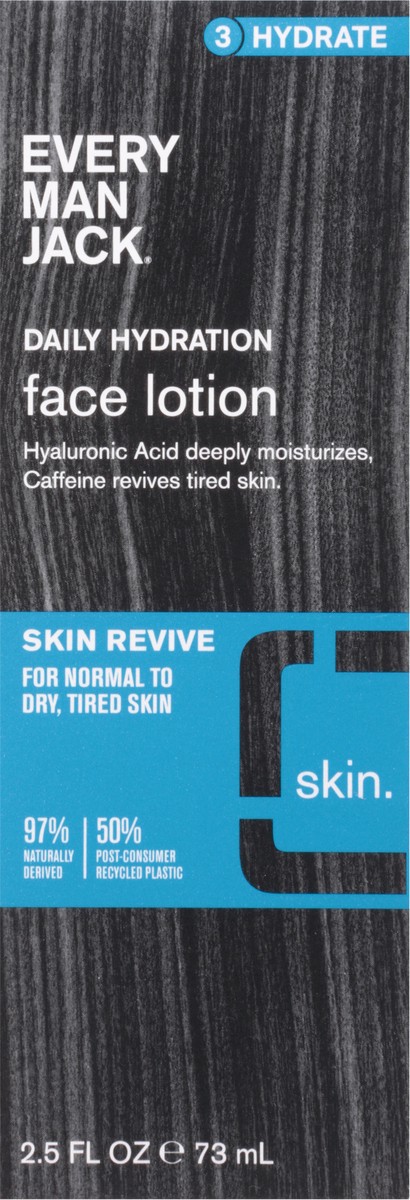 slide 7 of 12, Every Man Jack Daily Hydrating Face Lotion for Men, Naturally Derived, 2.5 oz, 2.5 fl oz