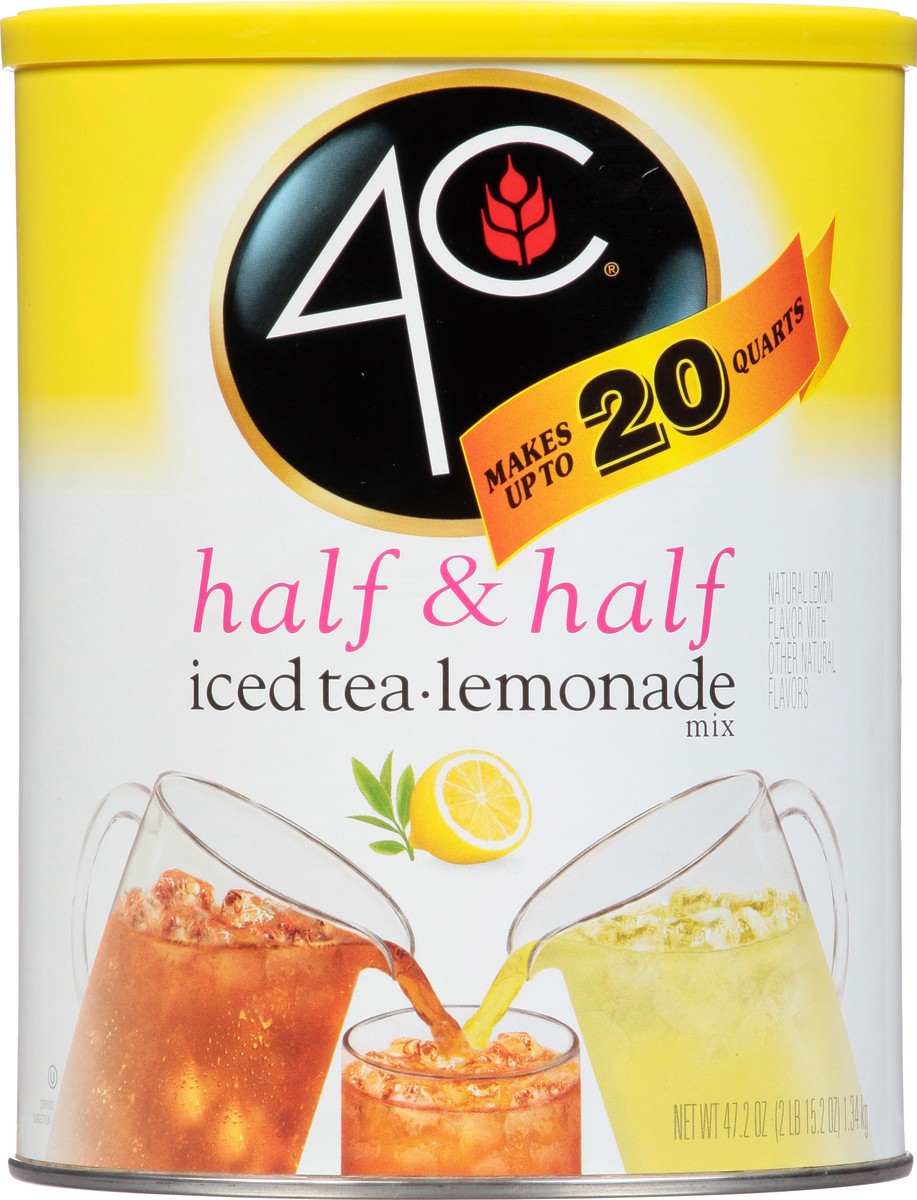 slide 1 of 9, 4C Half & Half Iced Tea Lemonade Mix - 50.2 oz, 47.2 oz