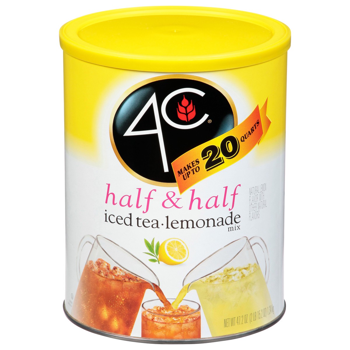 slide 1 of 9, 4C Half & Half Iced Tea Lemonade Mix, 50.2 oz