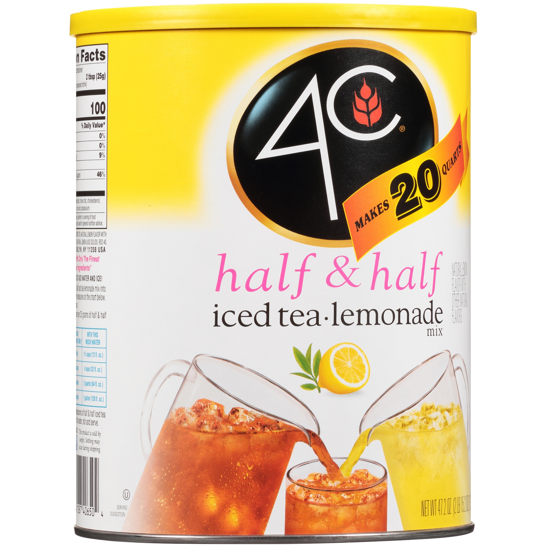 slide 5 of 7, 4C Half & Half Iced Tea Lemonade Mix, 50.2 oz
