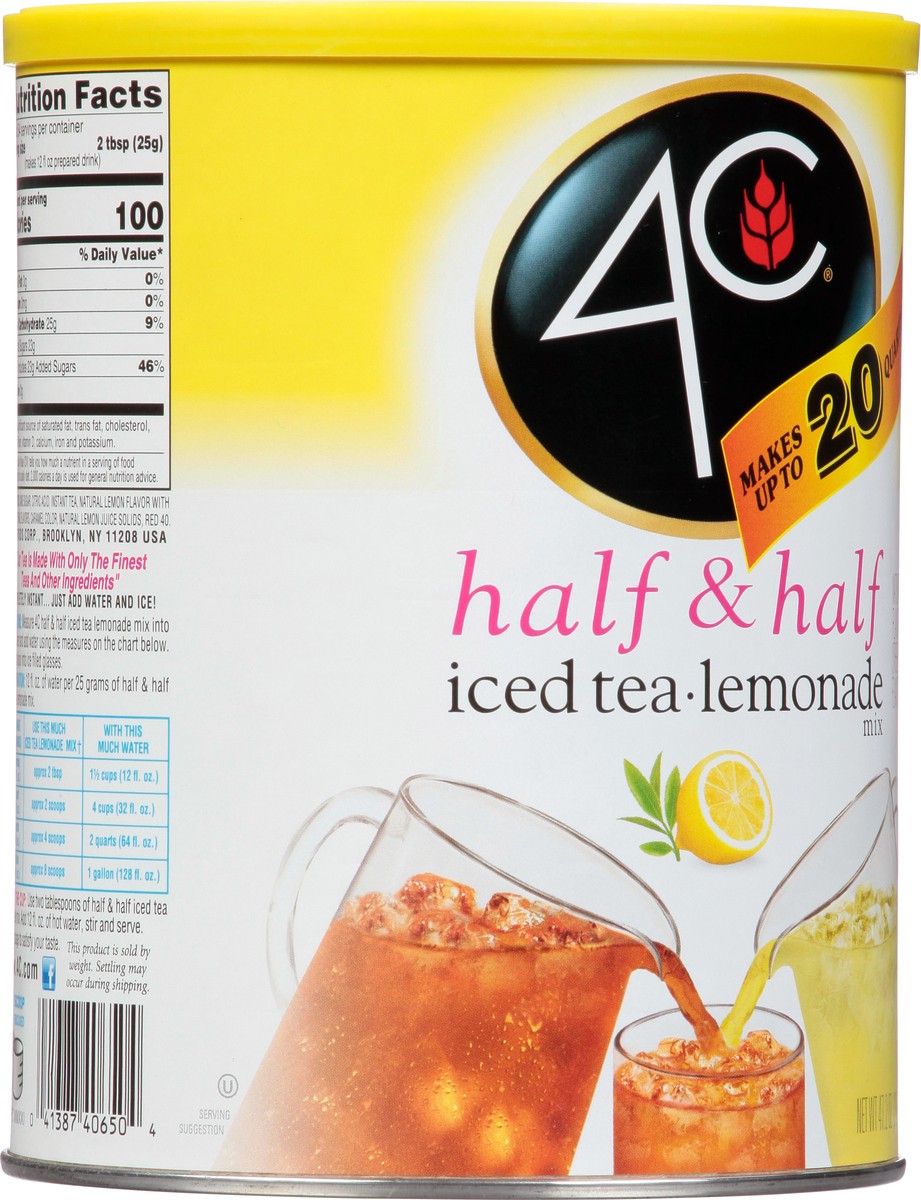 slide 5 of 9, 4C Half & Half Iced Tea Lemonade Mix, 50.2 oz