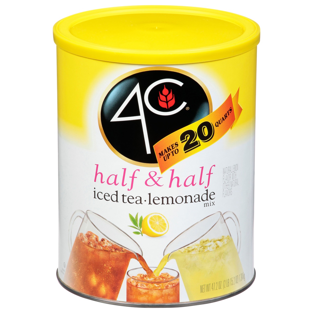 slide 1 of 7, 4C Half & Half Iced Tea Lemonade Mix, 50.2 oz