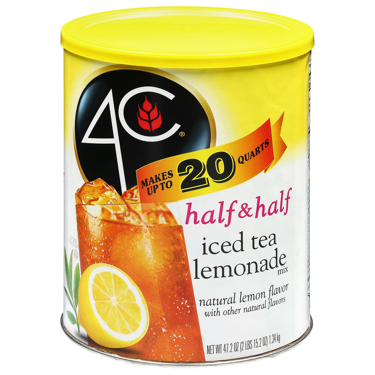 slide 1 of 9, 4C Half & Half Iced Tea Lemonade Mix - 50.2 oz, 47.2 oz