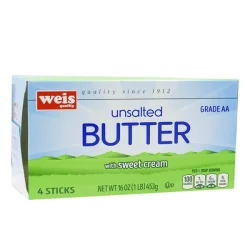Weis Quality Unsalted Quarter Butter